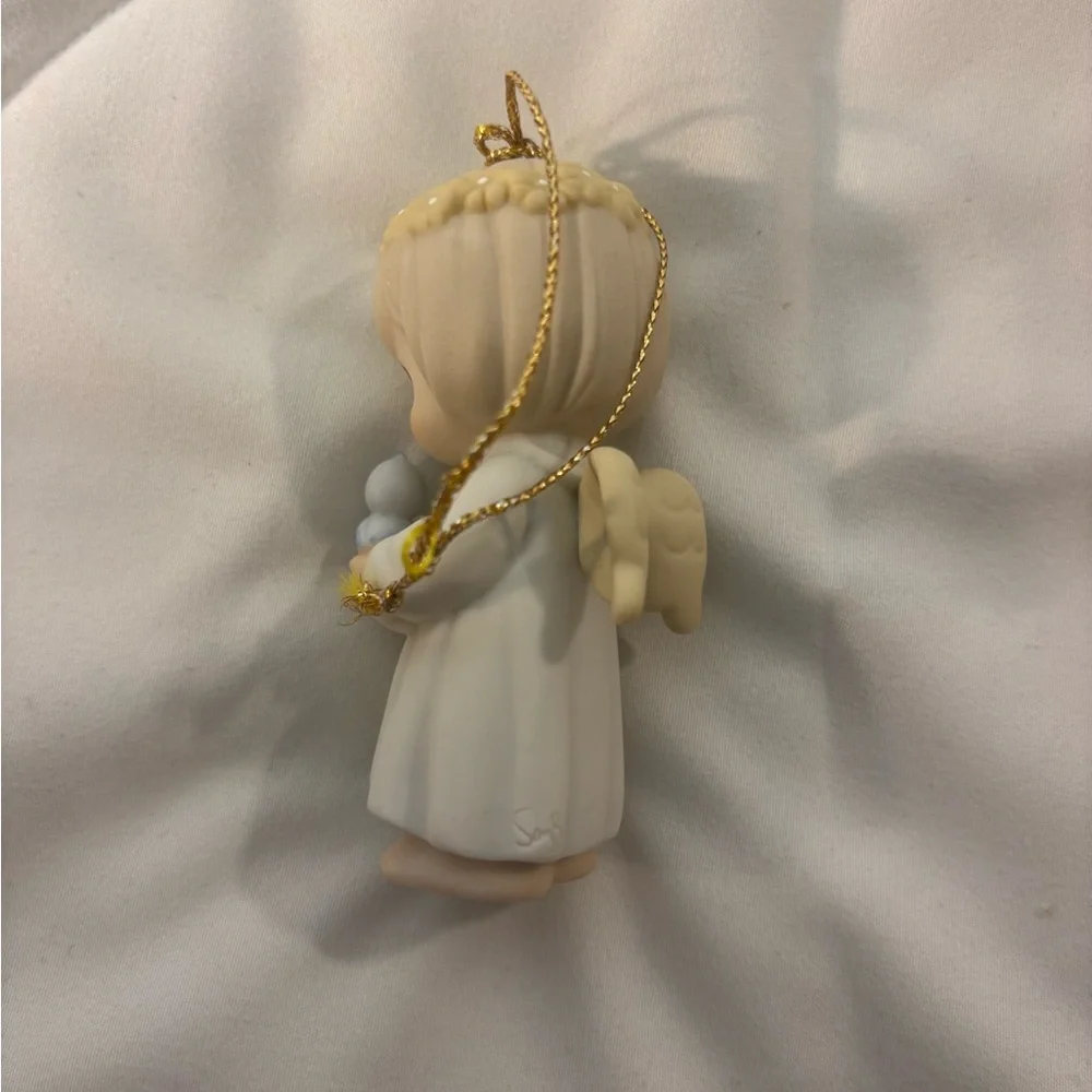 1999 Precious Moments Porcelain Ornament  May Your Wishes For Peace Take Wing